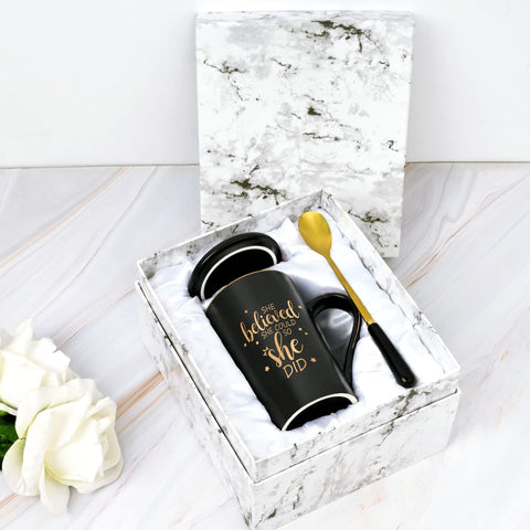 Maustic Taza de cerámica resistente, duradera para uso diario.