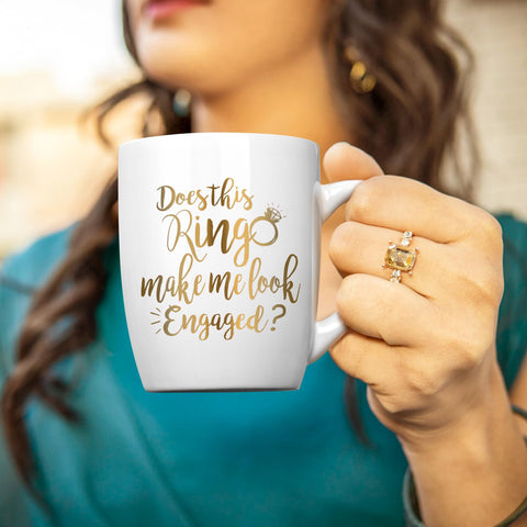 Maustic Taza Diseño Oro Impreso: elegancia diaria para café o té