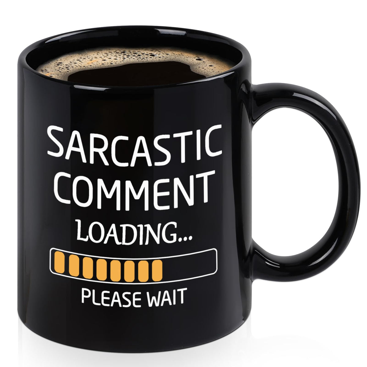 Maustic Taza sarcástica con carga de comentario, ideal para oficina y risas
