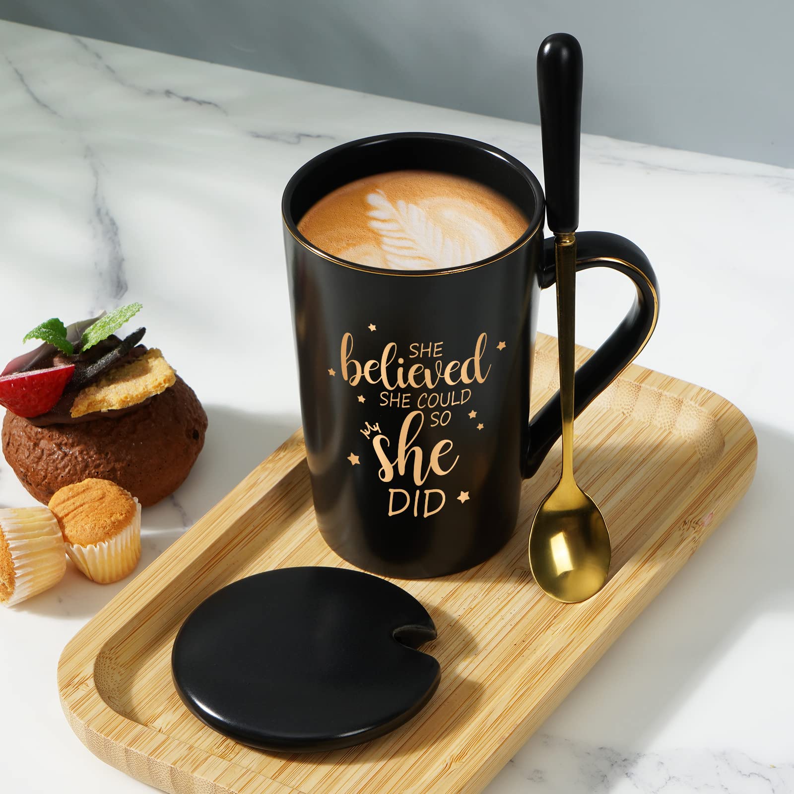 Maustic Taza con mango en forma C, comodidad al sostener.