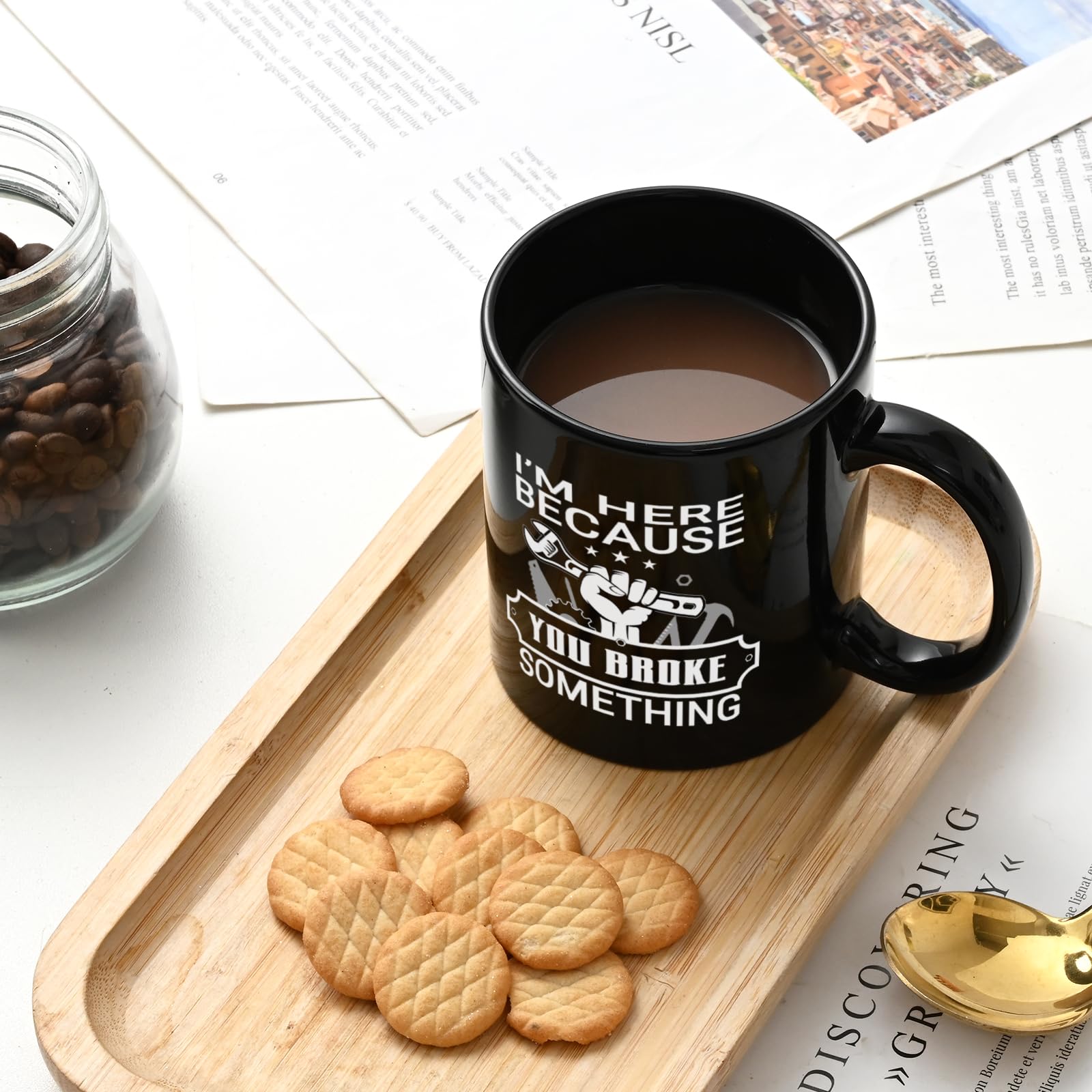 Taza Maustic Mecánico, regalo ideal para mecánicos en ocasiones especiales.