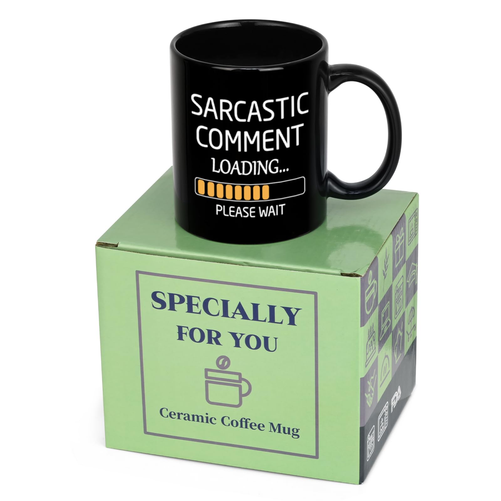 Maustic Taza para la oficina; ideal para café diario o bebidas frías