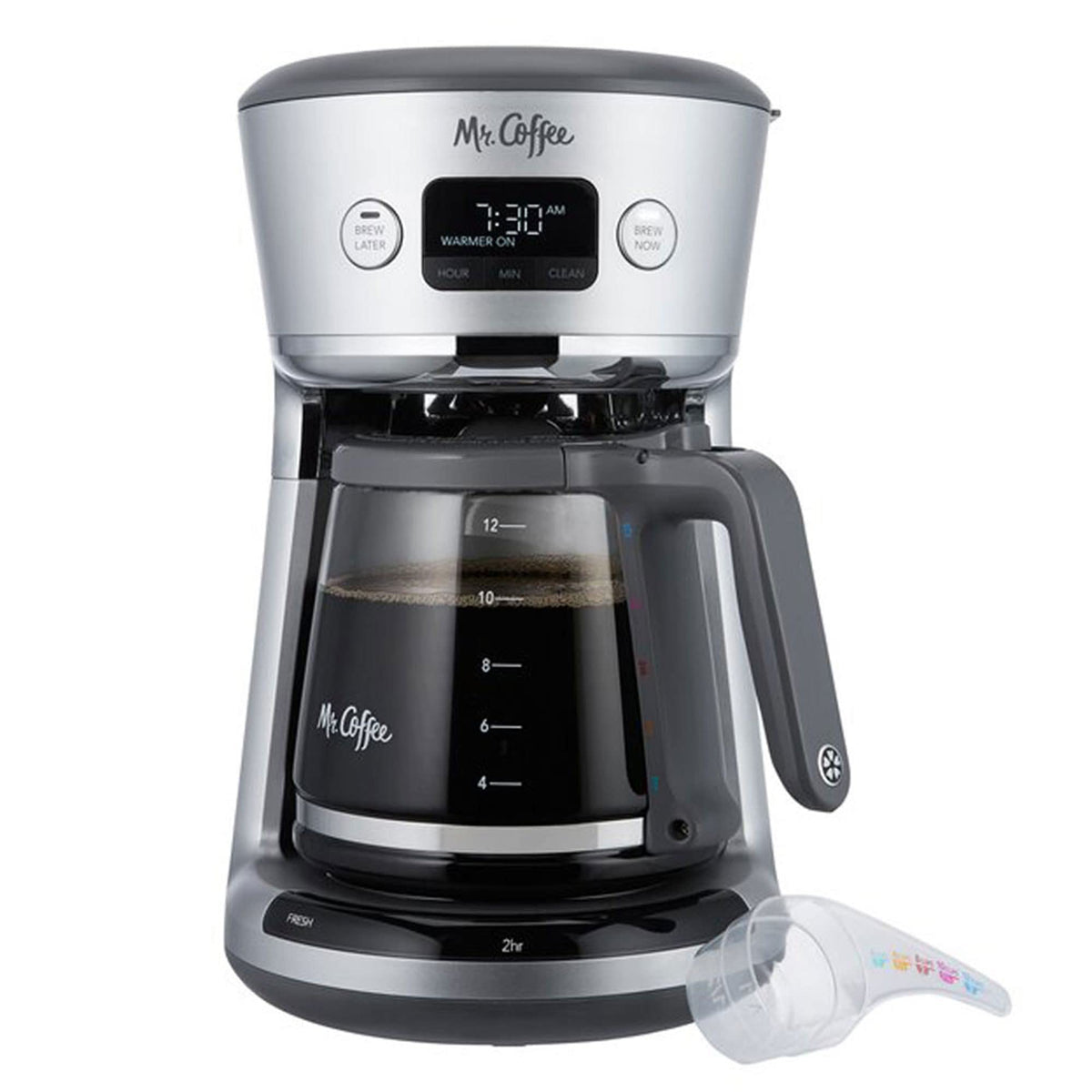 Maxam Mr. Coffee con pantalla iluminada, para ver el estado de la preparación.
