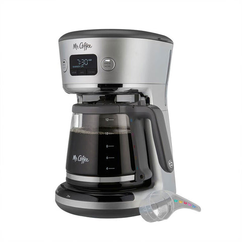 Maxam Mr. Coffee con reservorio de agua claro, facilita medir la cantidad adecuada.