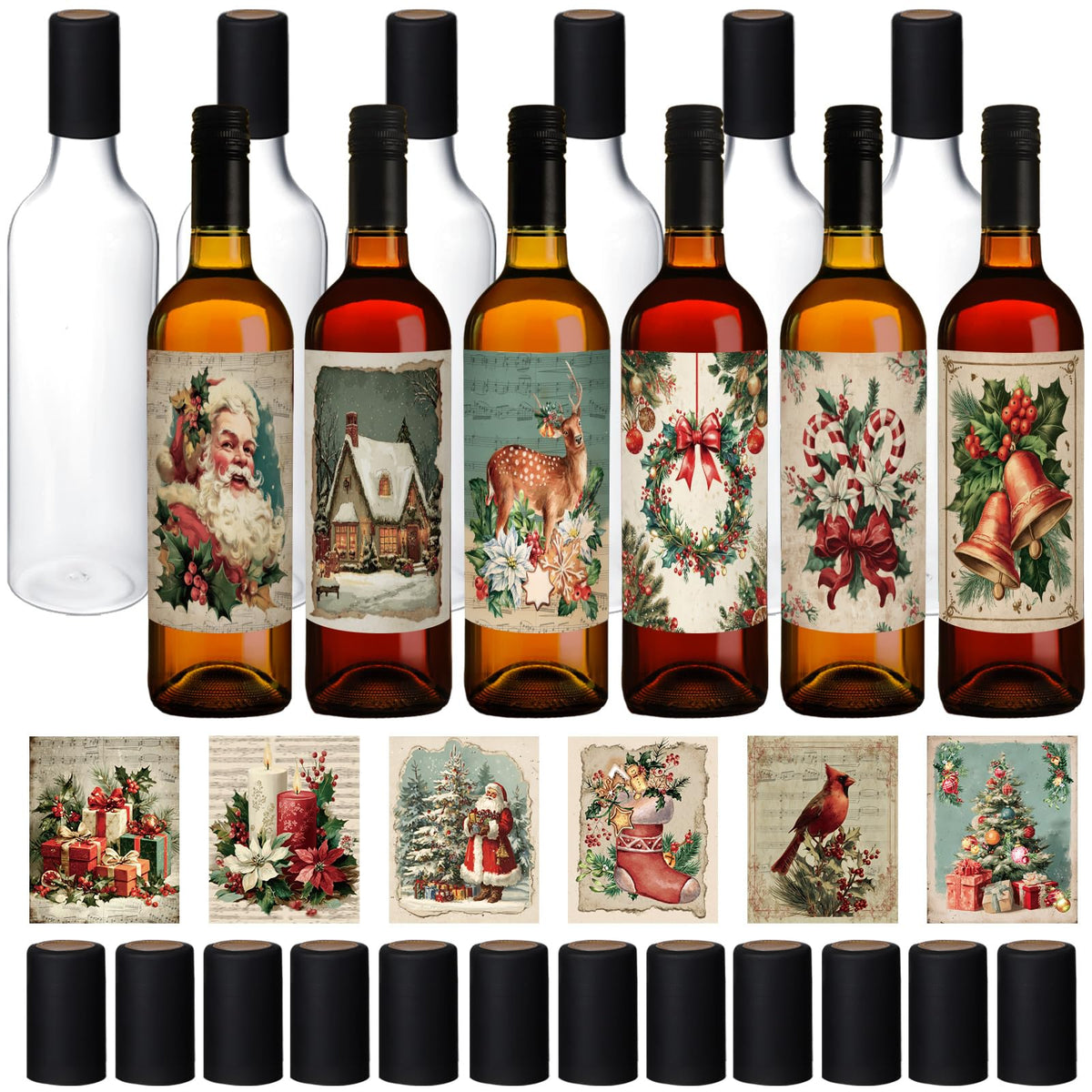 Botella plástica Maxcheck de 750 ml lista para vino casero