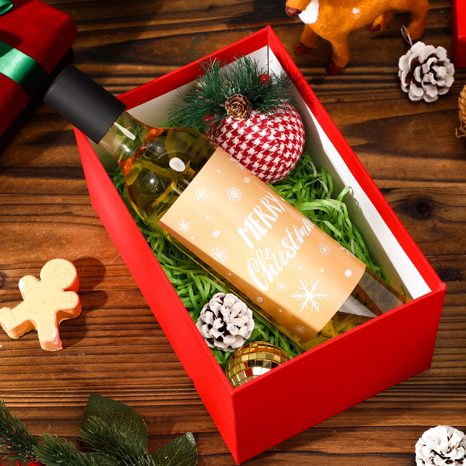 Motivos navideños en etiquetas Maxcheck para regalos festivos