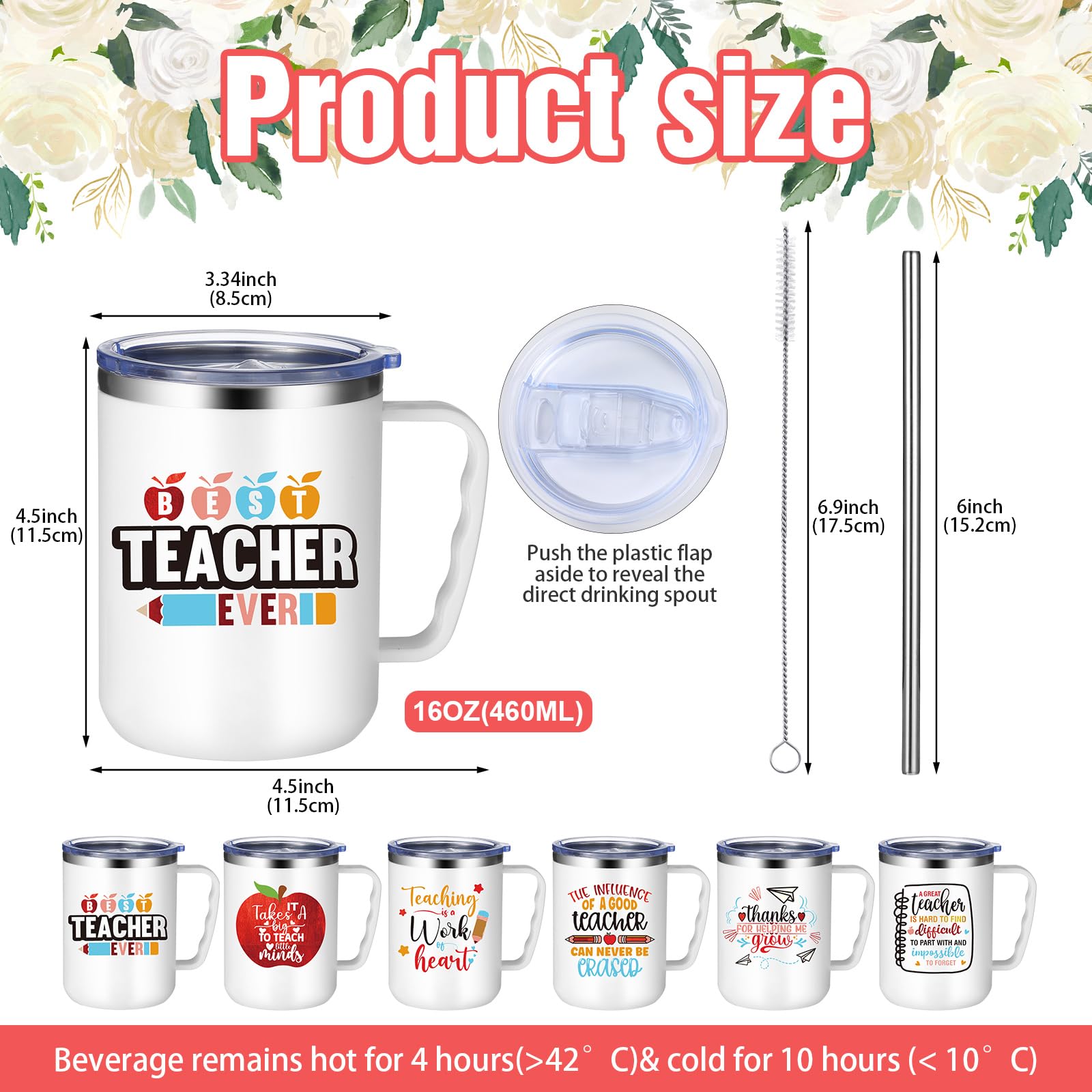 Maxcheck diseño escolar en vaso térmico, regalo ideal para docentes