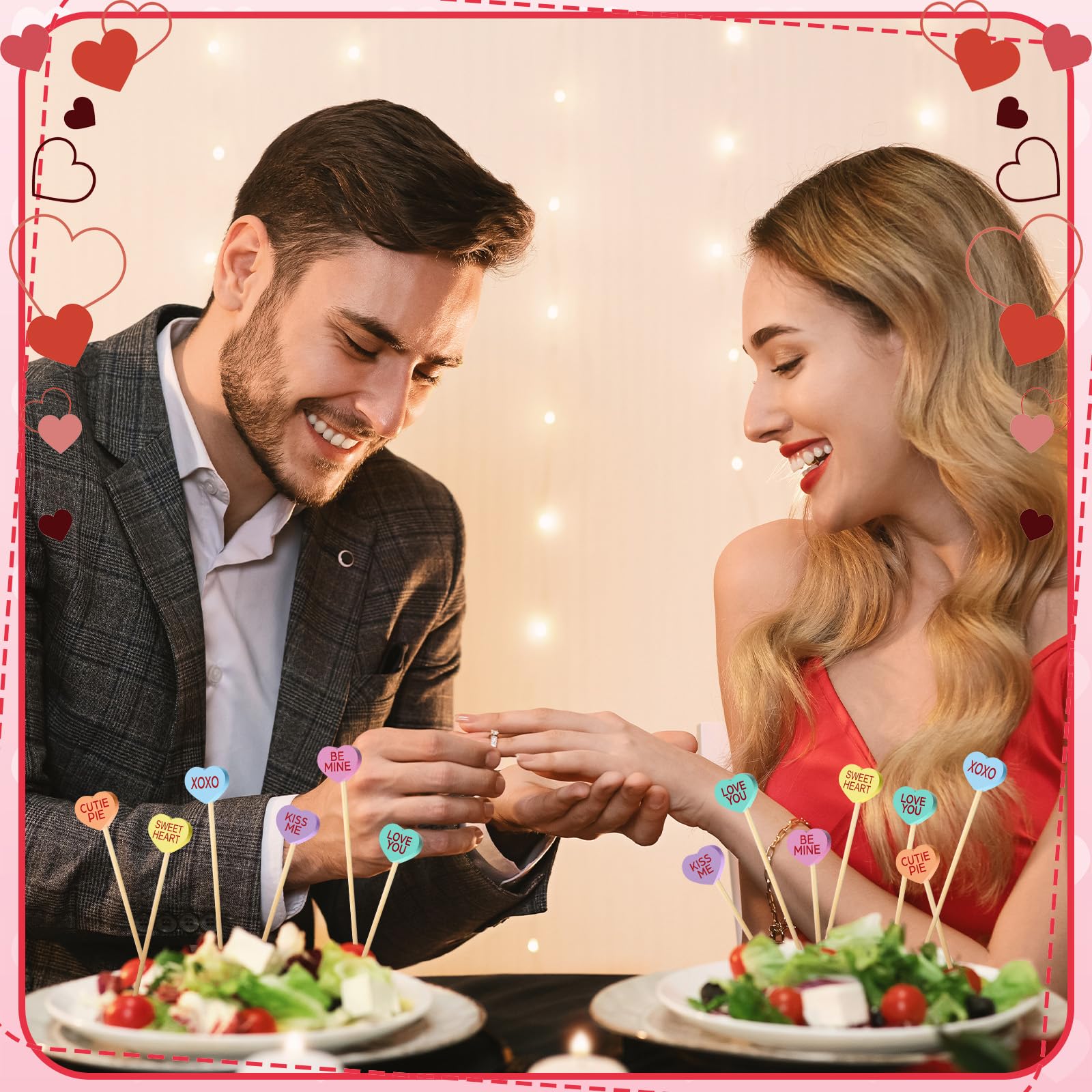 Maxcheck pincho fruta con corazon diseño para degustación