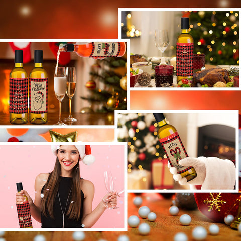 Presentación de regalo navideño con botellas Maxcheck listas para regalar.