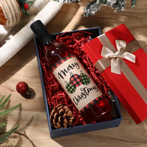 Uso casero con Maxcheck para vino en casa y regalos con estilo.