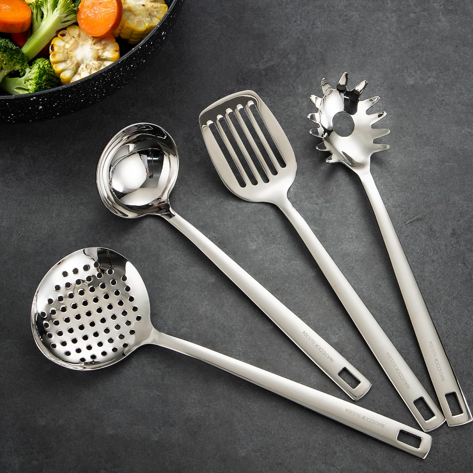 MAXCOOK tenedor para espagueti, cocina diaria fácil y sin desorden