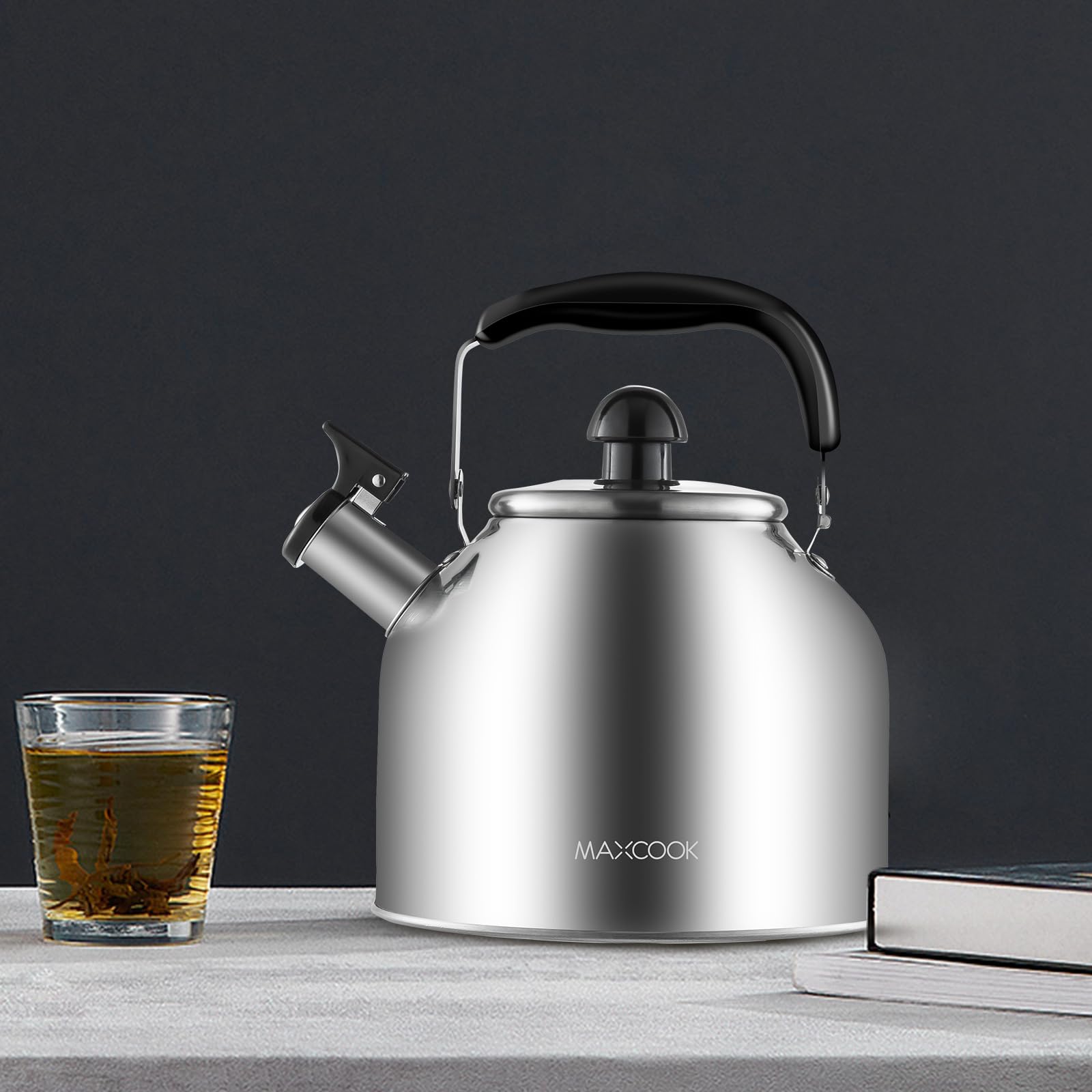 MAXCOOK tetera base encapsulada para calentamiento uniforme