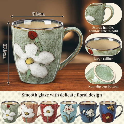 Maxdot, taza cerámica con asa gruesa, cómodo manejo para bebidas calientes