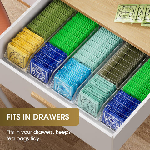 Organizador MaxGear, uso en encimera, bolsitas ordenadas al alcance.