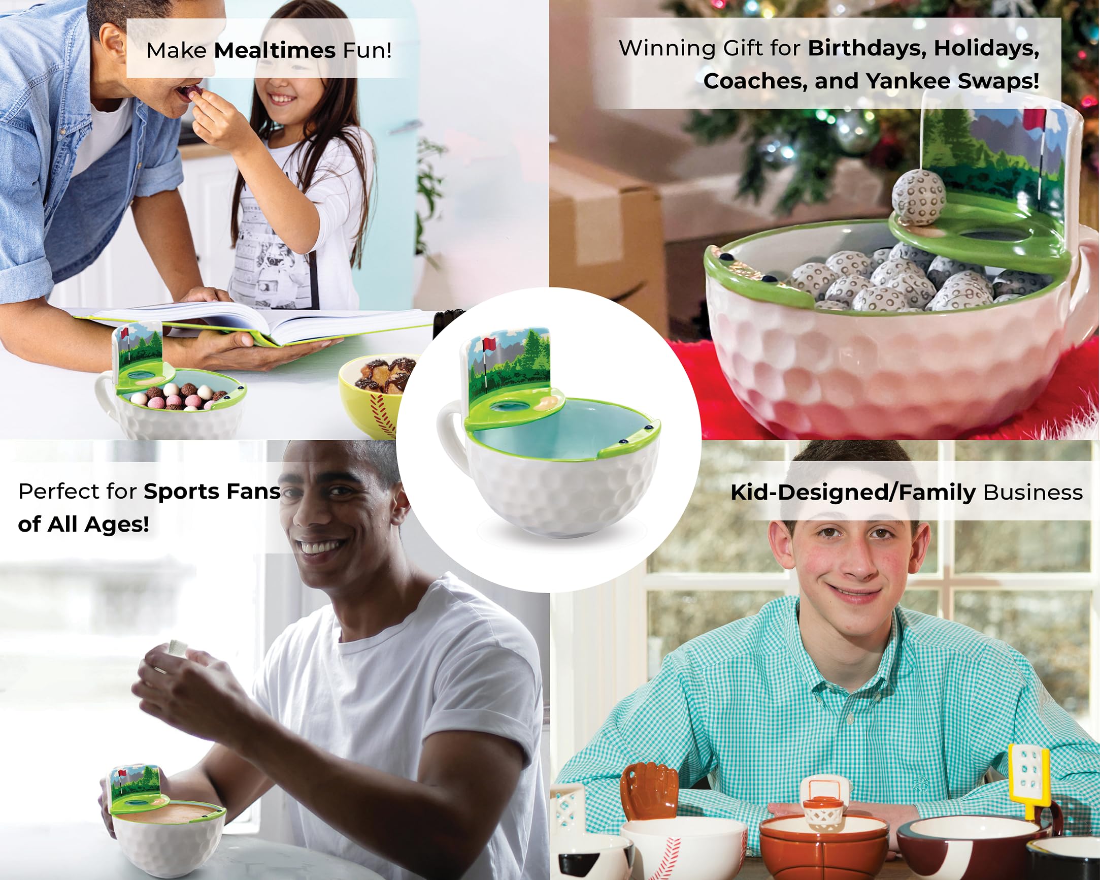 MAX'IS Creations taza golf para desayuno, ritual divertido