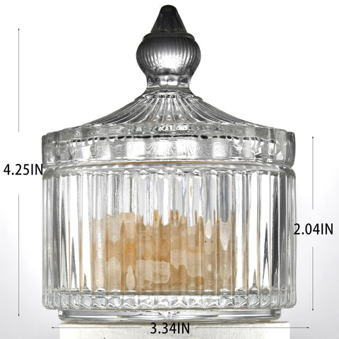 Maxistal salero de cristal con tapa, mantiene la sal fresca y al alcance.