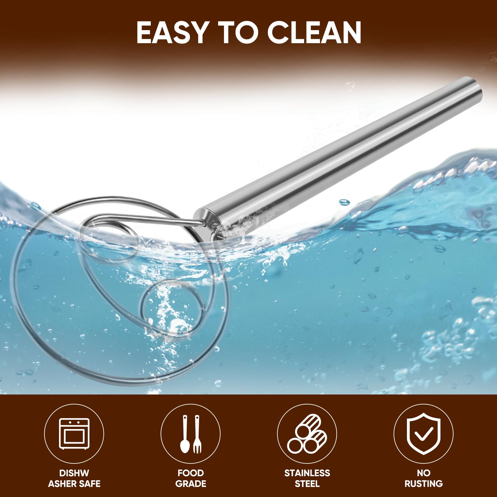 MAXJOY batidor duradero para masa madre y pan casero