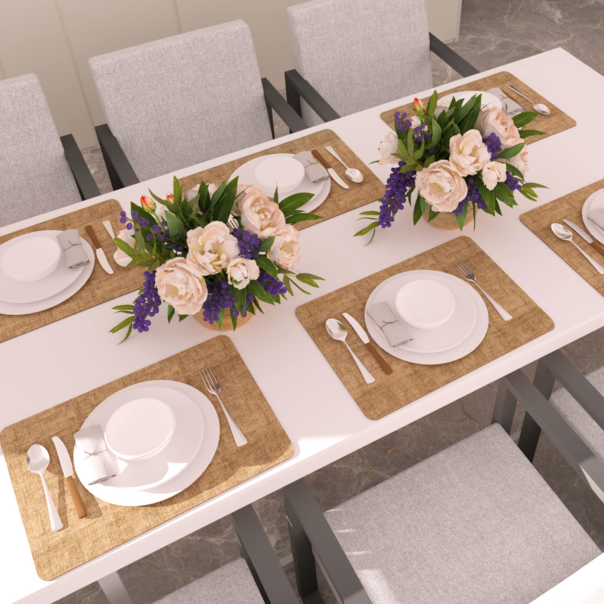 Manteles Maxpearl, ideales para cenas y reuniones al aire libre.