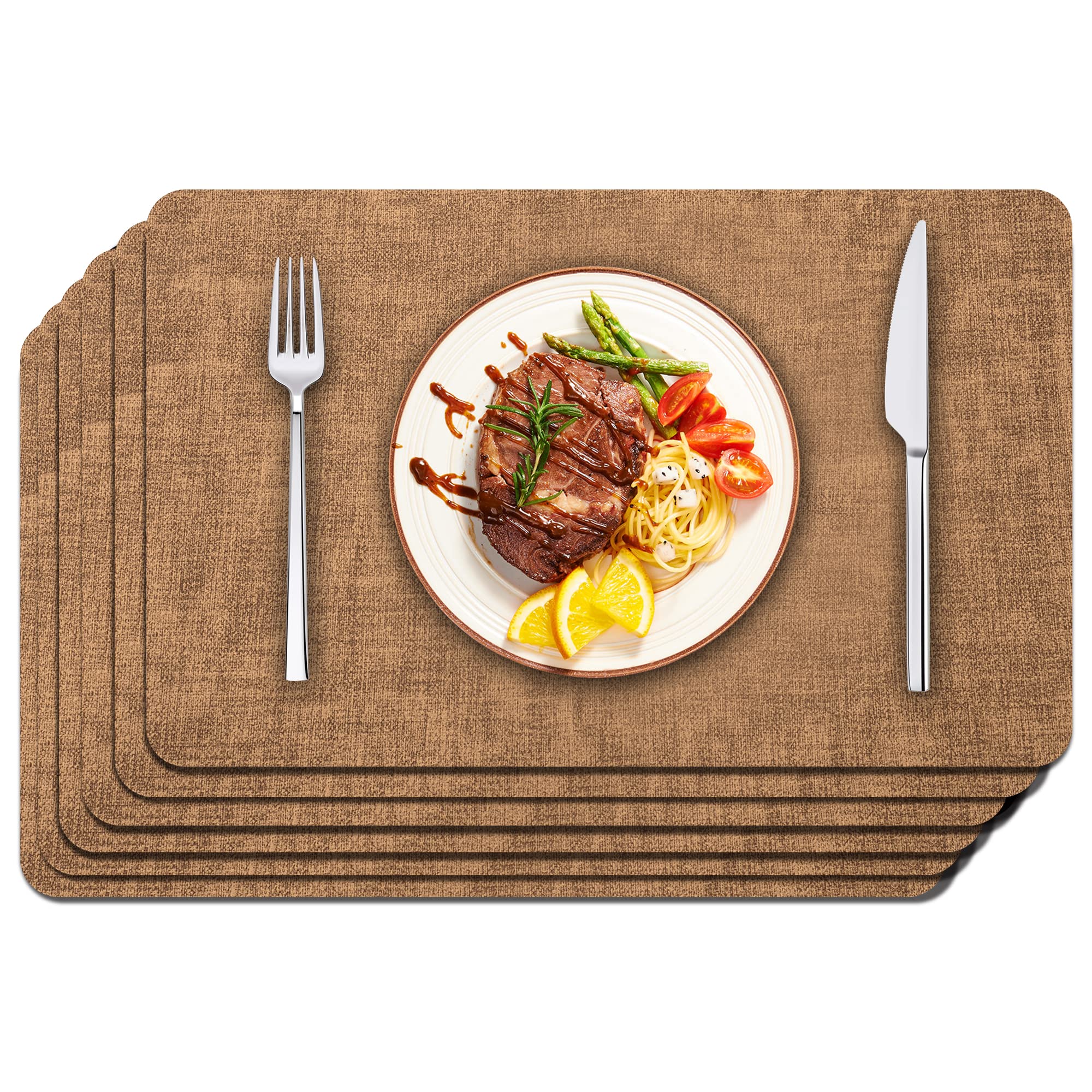 Maxpearl salvamanteles cuero sintético protege la mesa con estilo