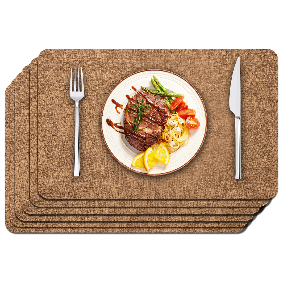 Maxpearl salvamanteles cuero sintético protege la mesa con estilo