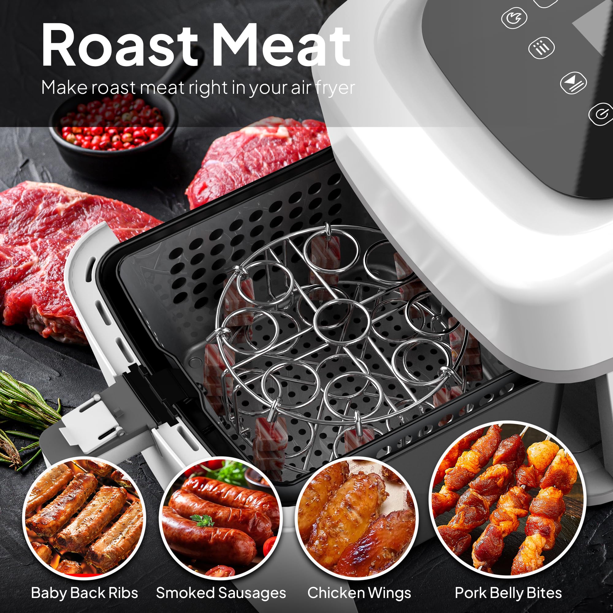 Acero inoxidable de grado alimentario para uso duradero en olla a presión.