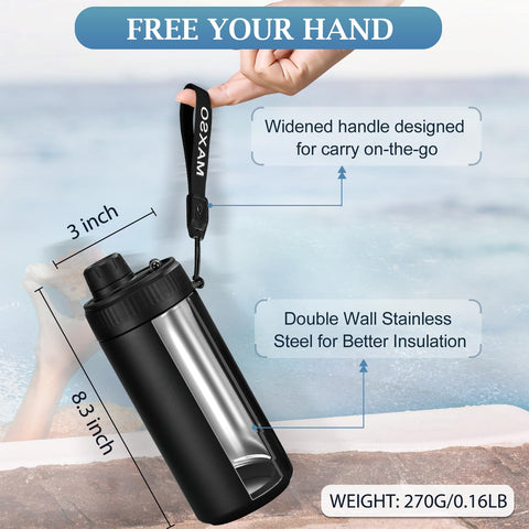 MAXSO lata 12oz slim con tapa fizz, ideal para llevar.