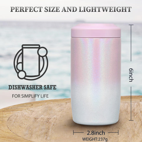 MAXSO Slim Can Cooler con base de silicona evita deslizamientos