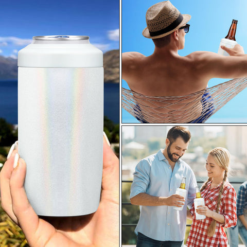 MAXSO Slim Can Cooler uso exterior en playa y camping