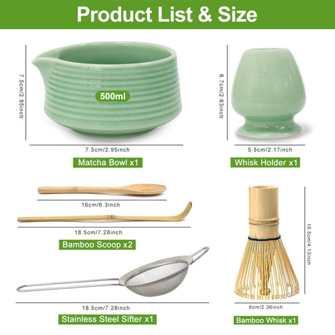 Maxsolve juego cerámico elegante para ritual de matcha