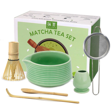 Maxsolve tazón de matcha con pico para verter sin goteo