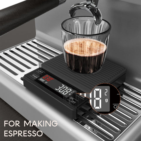 MAXUS balanza de café con temporizador integrado para cronometrar.
