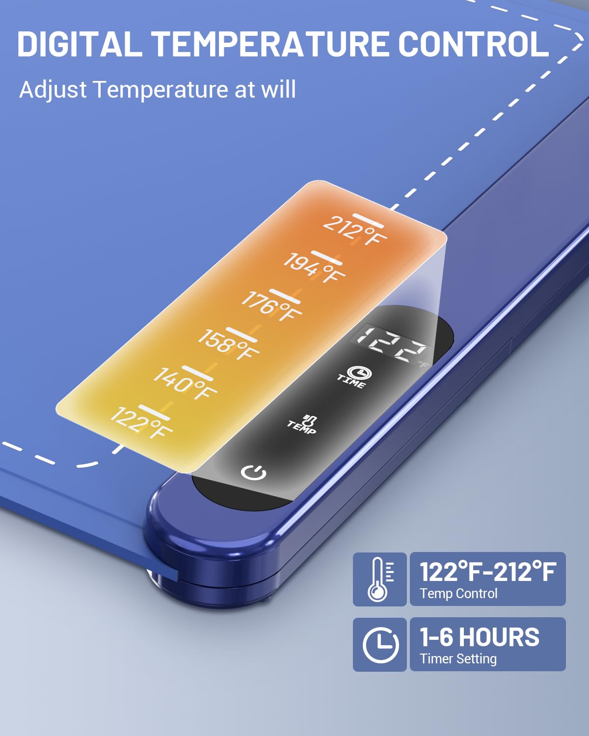 MAXXHEAT alfombrilla enrollable para fiestas, fácil de guardar y usar.