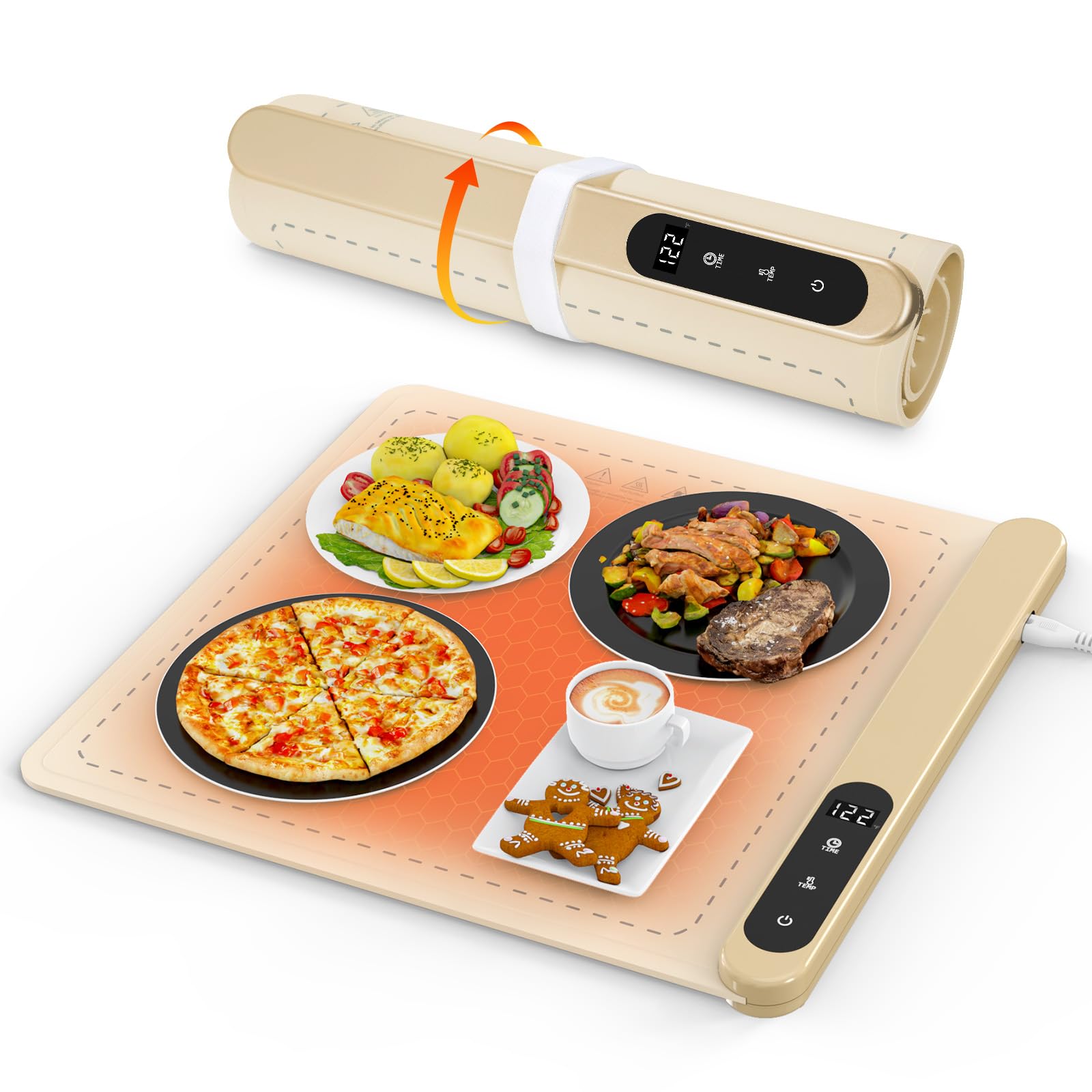 MAXXHEAT mantel calentador de alimentos con calentamiento uniforme para buffet