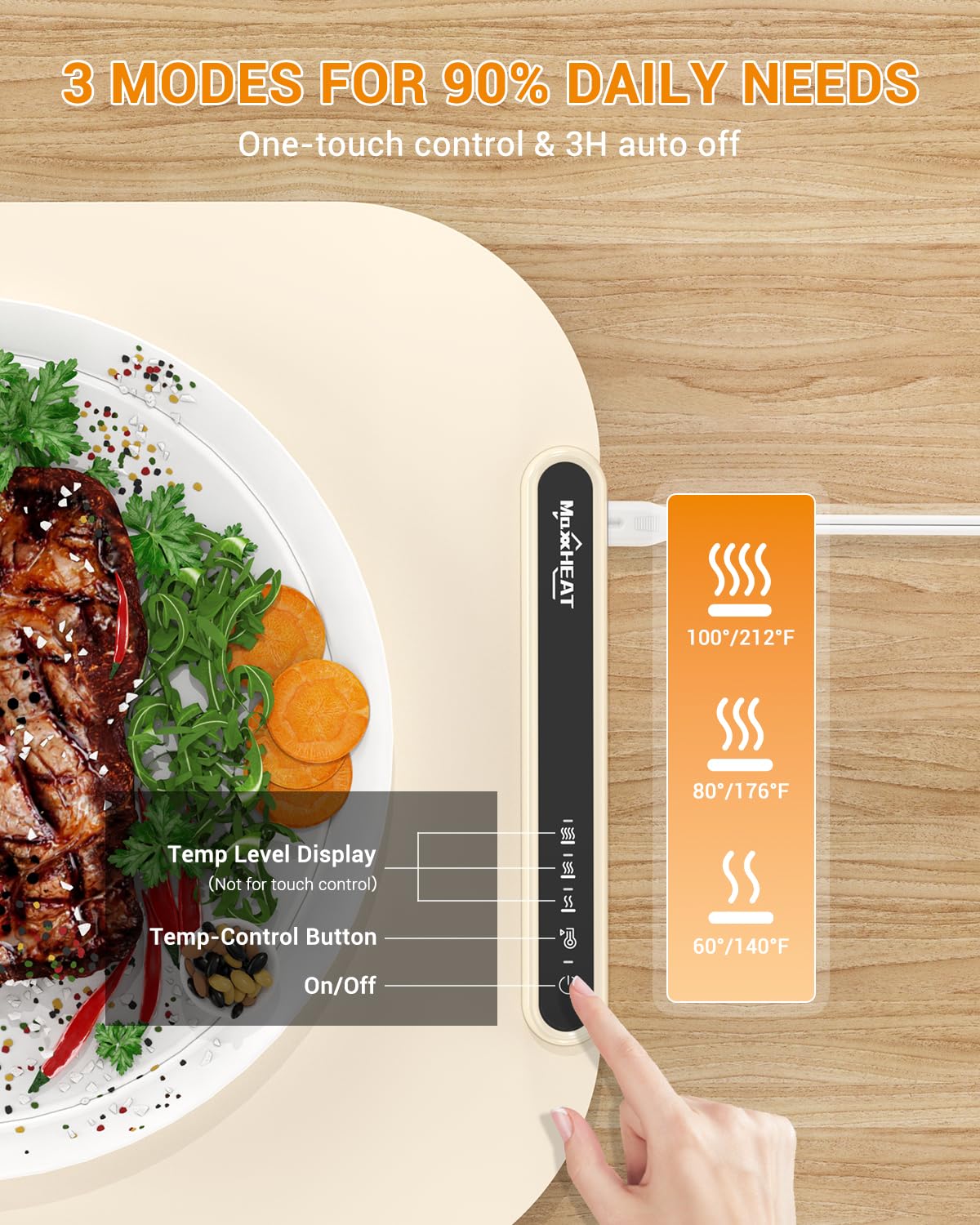 MAXXHEAT, ajuste-temperatura, ideal para guisos y postres