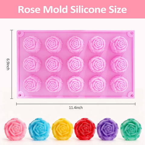 MAY ALICE molde silicona rosa para chocolate, gelatinas y decoraciones comestibles.