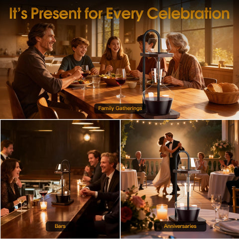MAYELM Regalo elegante con empaque premium para amantes del vino.