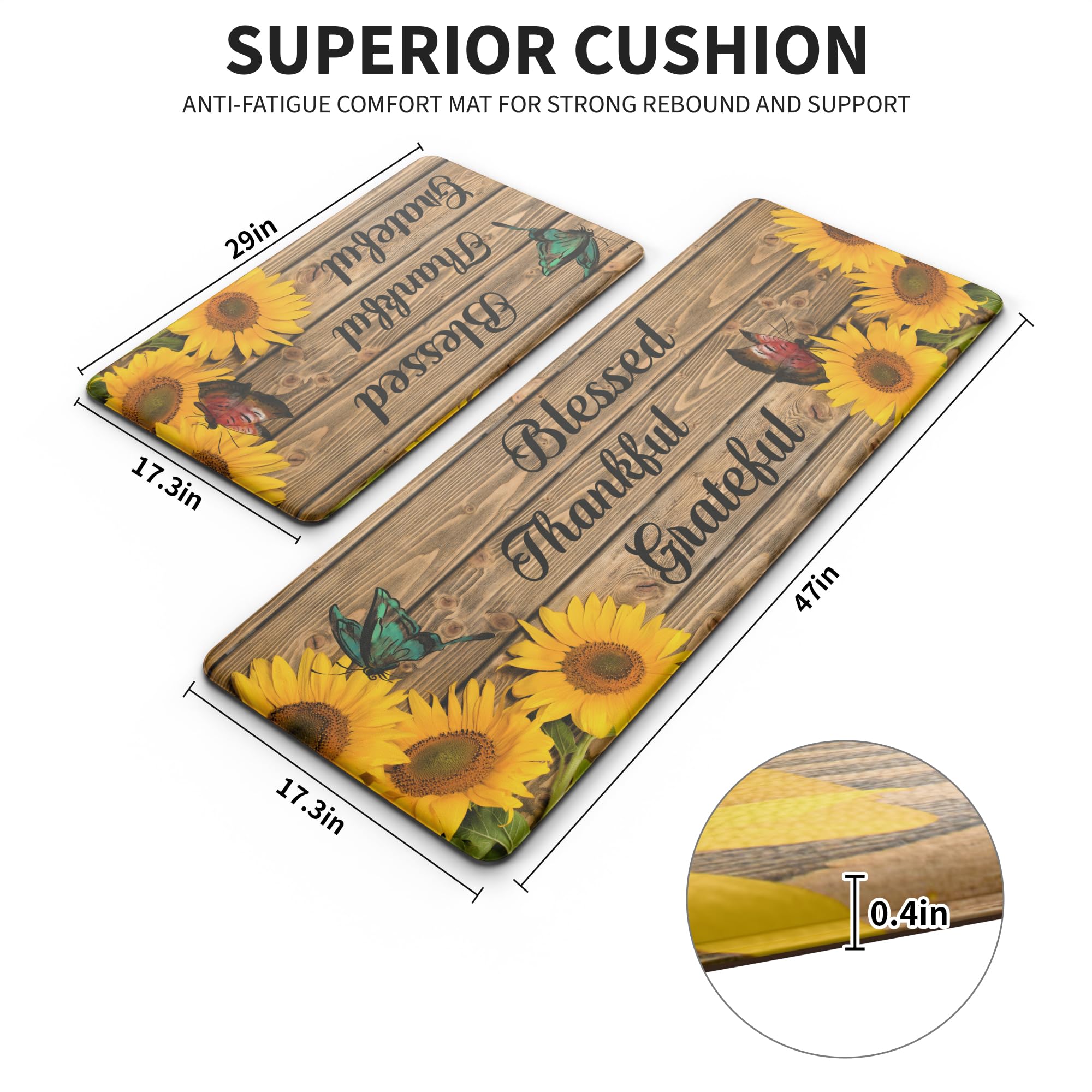 MAYHMYO alfombra cocina anti-fatiga, tacto suave, ideal para largas tareas