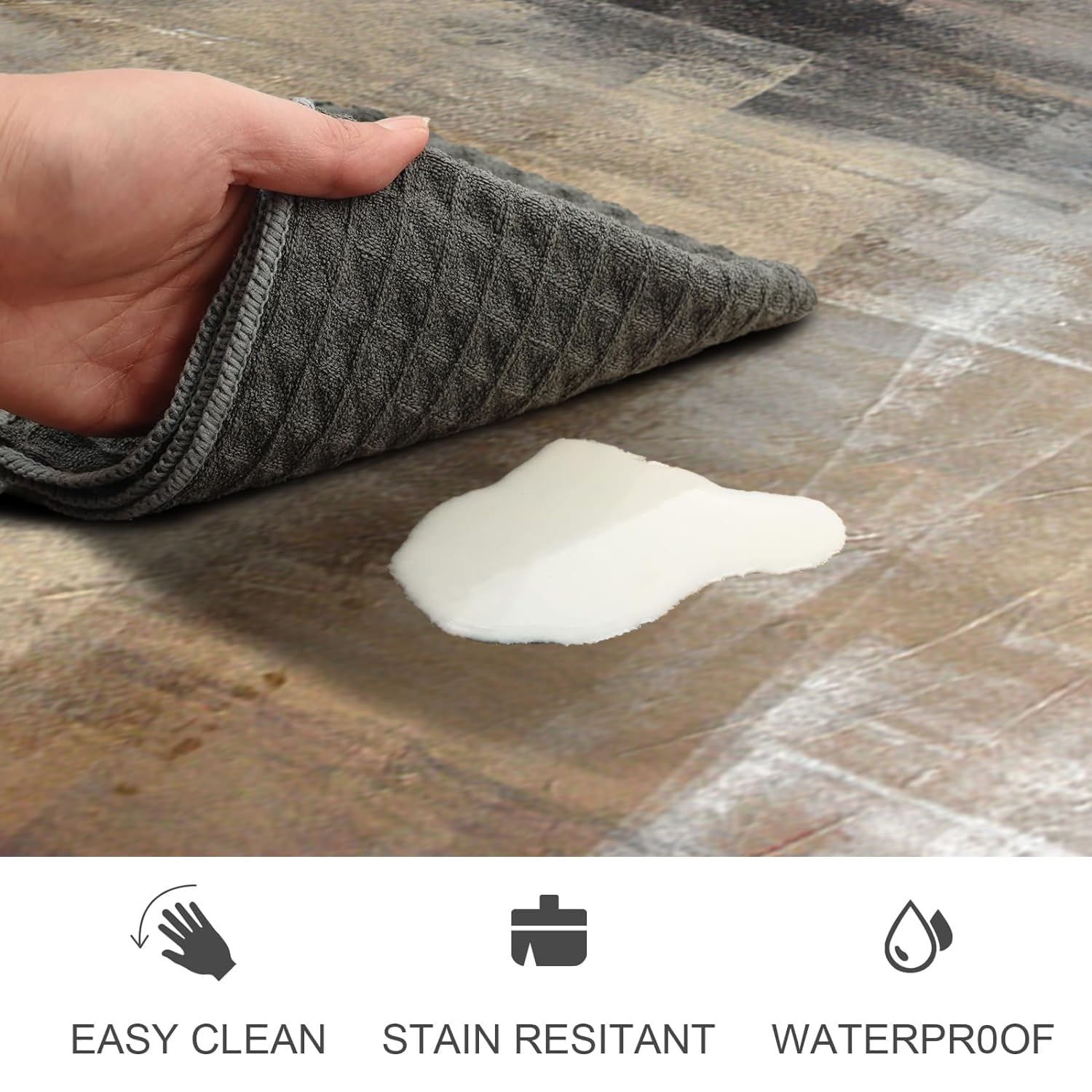MAYHMYO estera de cocina antideslizante, resistente al agua