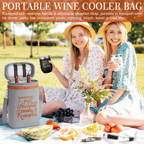 Bolsa con cordón MAYICIVO para guardar accesorios de vino
