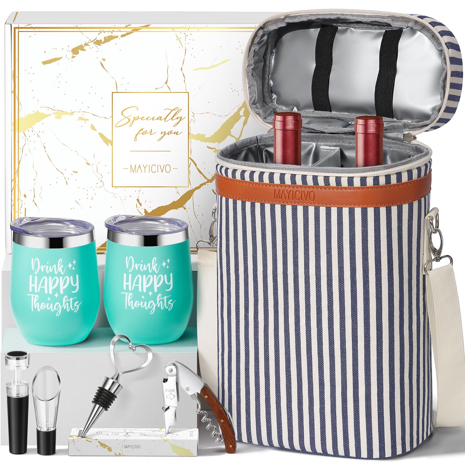 MAYICIVO bolsa termica para vino, ideal para picnic y conservar bebidas frías