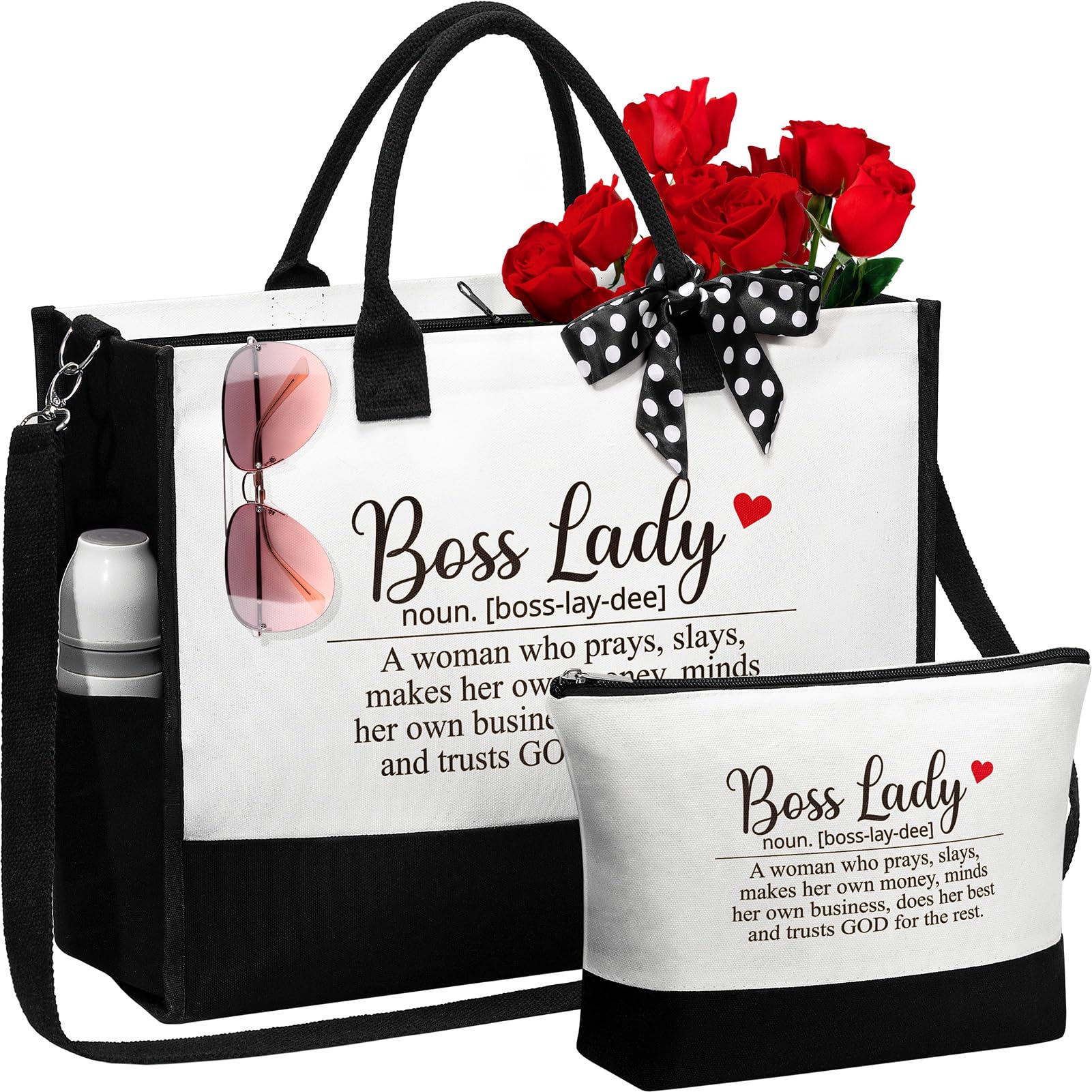 MAYICIVO bolso tote lona lujo, perfecto para trabajo y viaje diario.