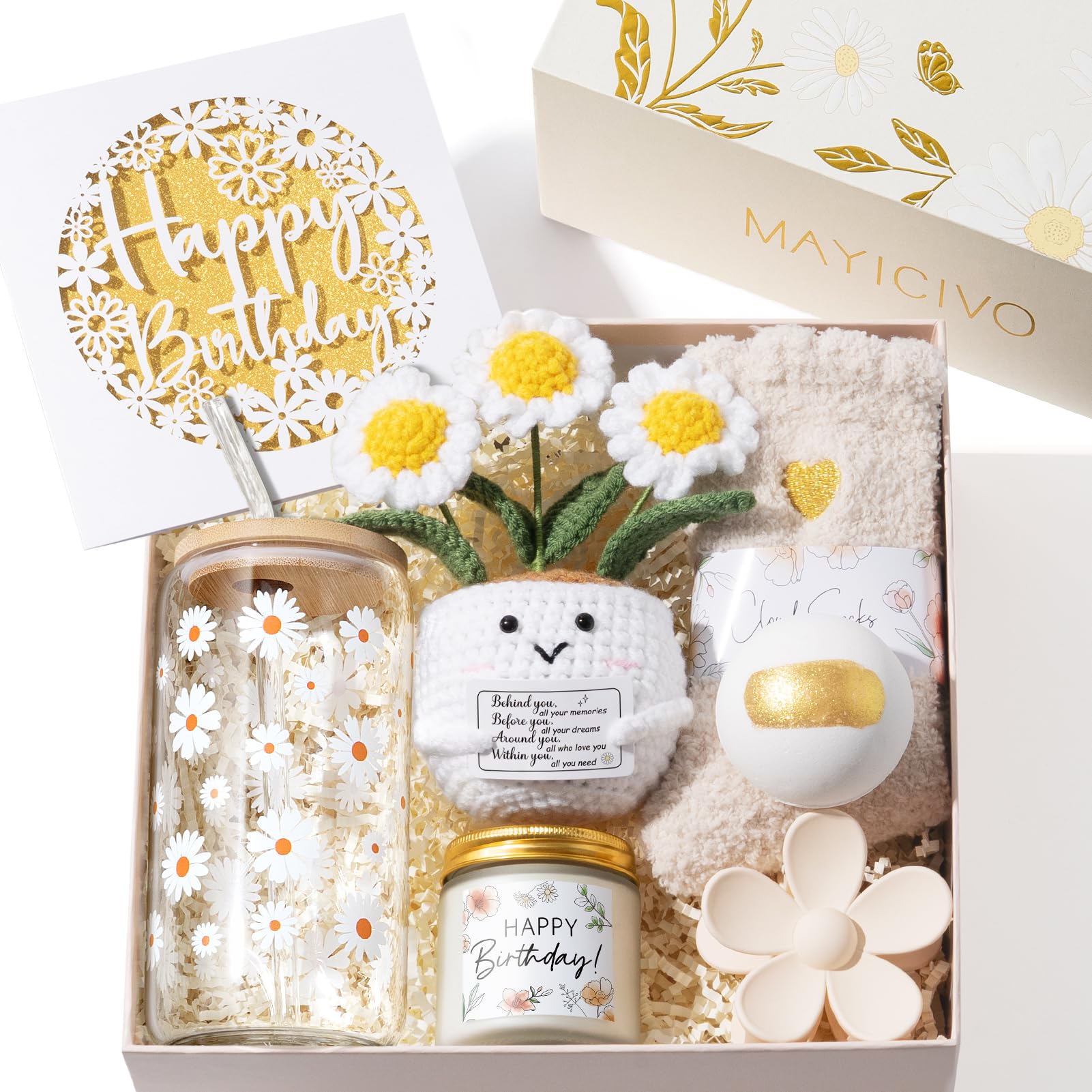 Mayicivo caja regalo daisy deluxe, ideal para sorprender a una amiga