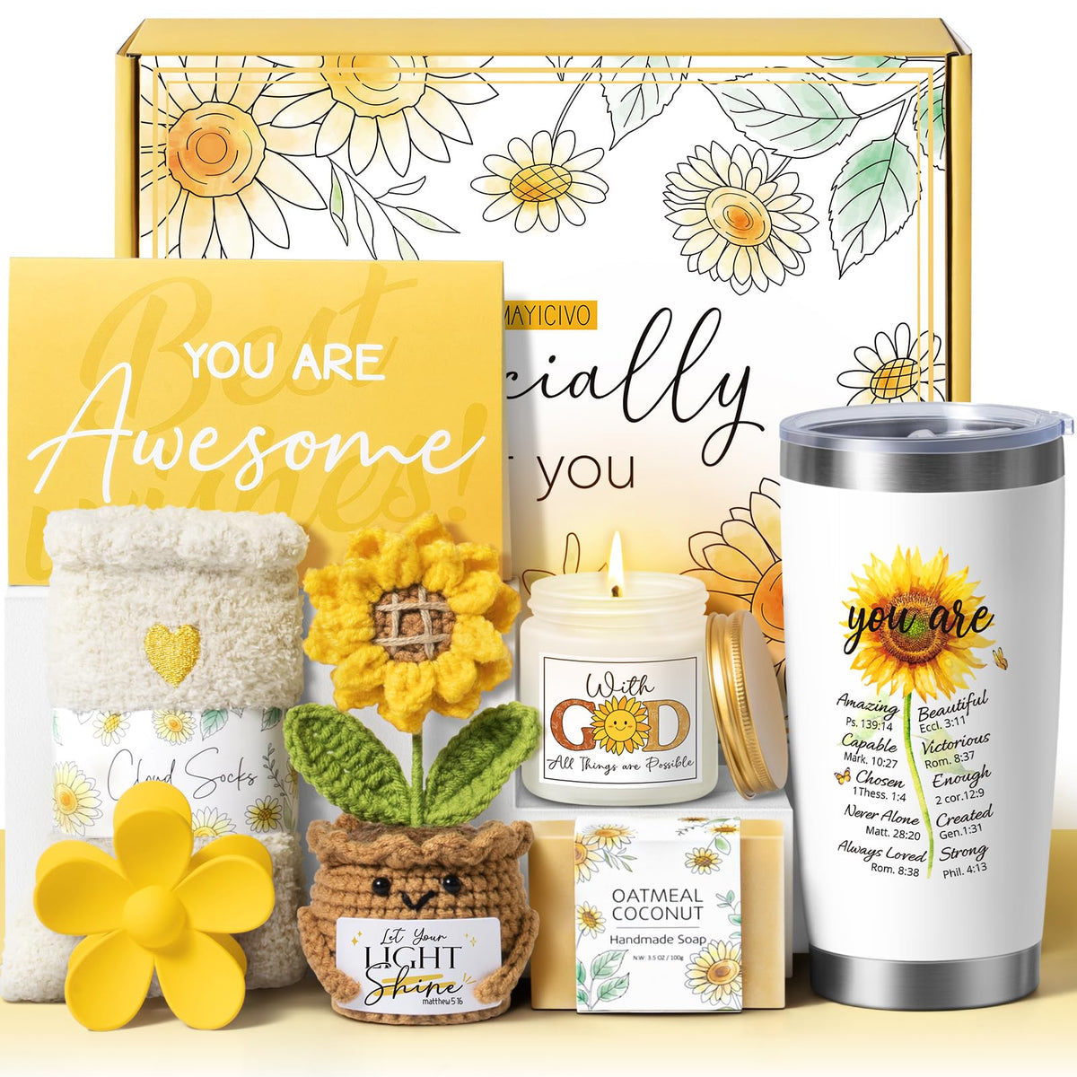 Vaso térmico MAYICIVO 20oz con frase inspiradora para beber con estilo