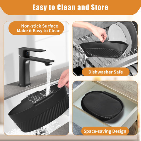 Maywe Tanso forro de silicona para almacenamiento compacto tras plegarlo.