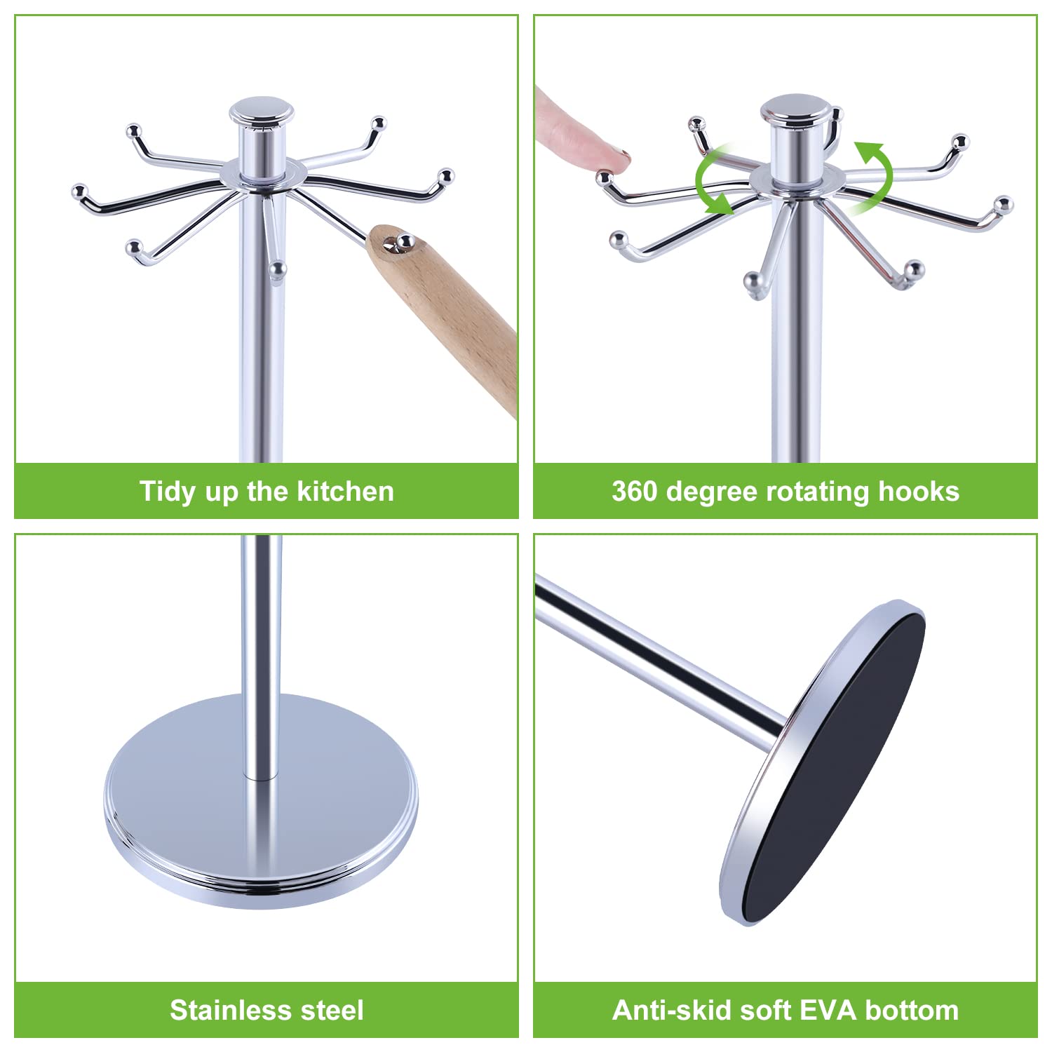 MAYZOLOP Instalación rápida con accesorios incluidos para ordenar la cocina.