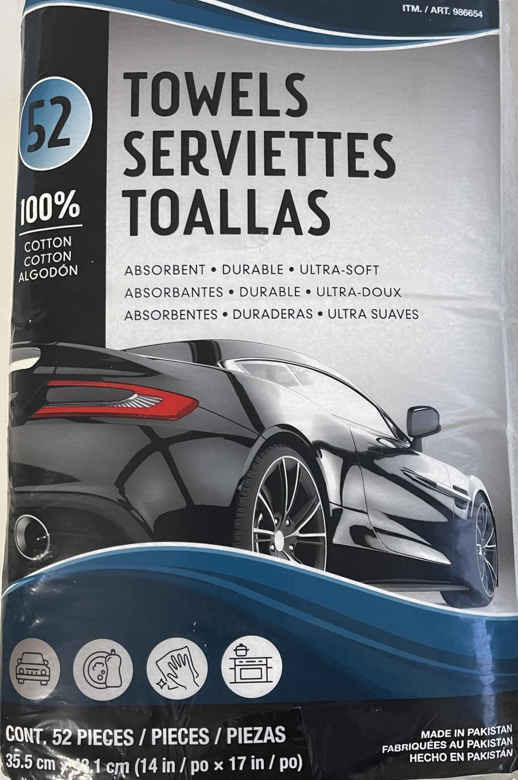 Mazashop toallas suaves terry verde, ideales para limpieza diaria y reutilizables