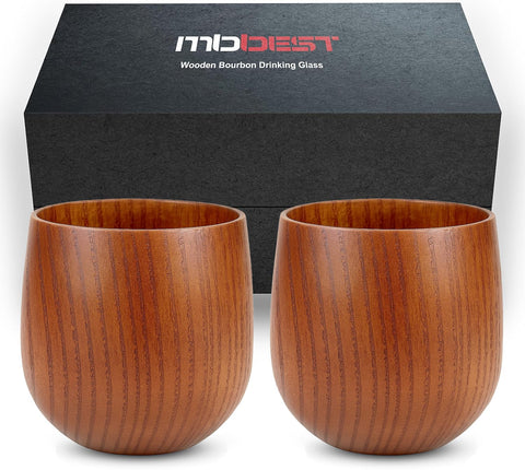 Copa mbbest de whisky en madera, conserva sabores intensos en cada sorbo.