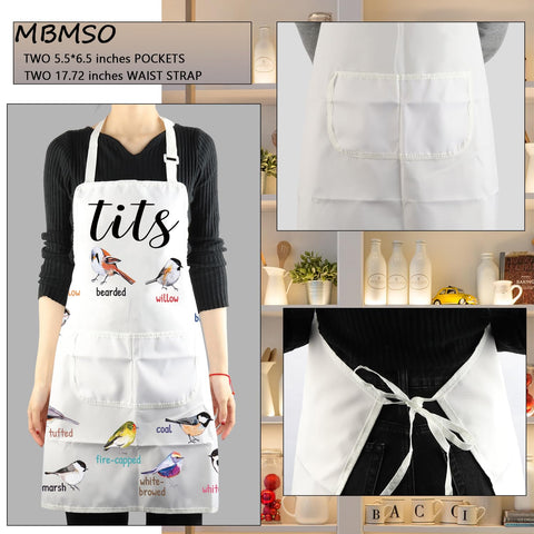 MBMSO Delantal con ajuste de cuello, talla universal para todos.