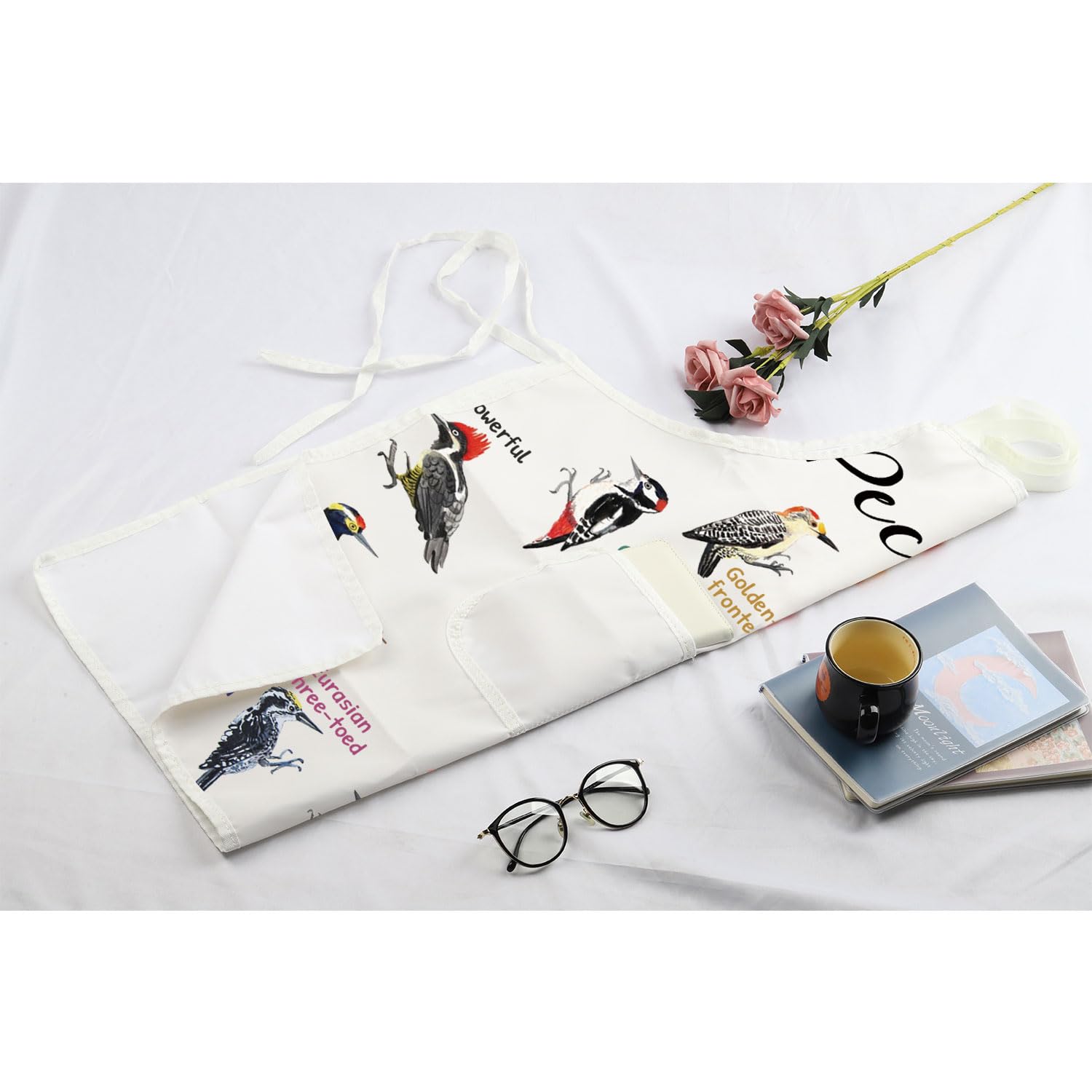 MBMSO delantal regalo para amantes del pajaro carpintero.
