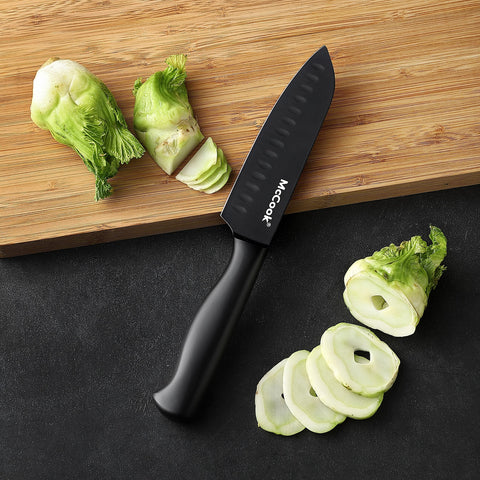 Cuchillo pelador McCook 3.5 pulgadas negro para pelar y desvenar con control